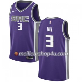 Maillot Basket Homme Sacramento Kings George Hill 3 Nike 2017-18 Pourpre Swingman